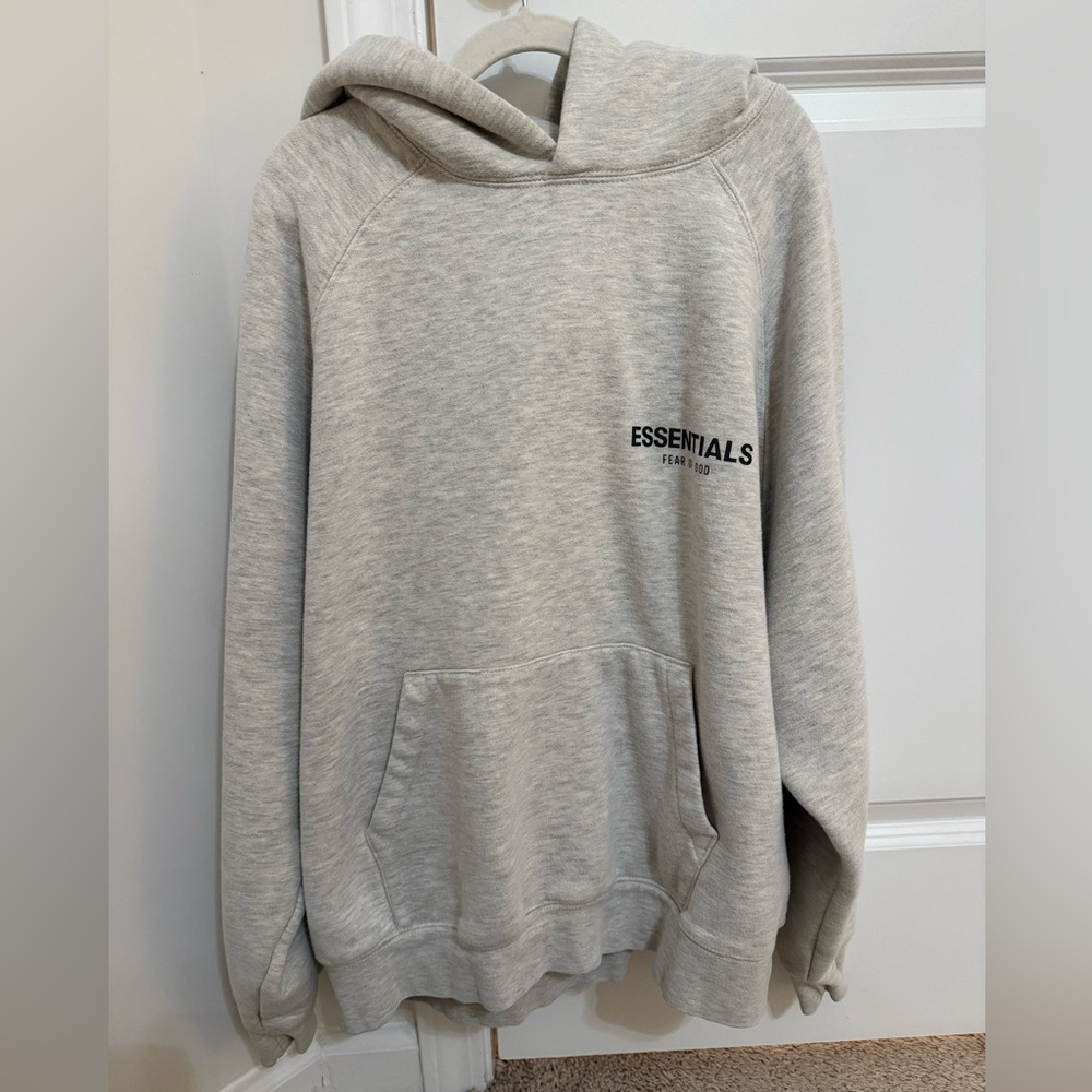 Essentials Fear Of God Gray Hoodie - Picture 1 of 6